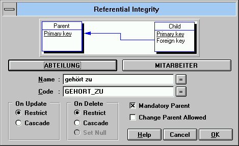 S-Designor: referential integrity